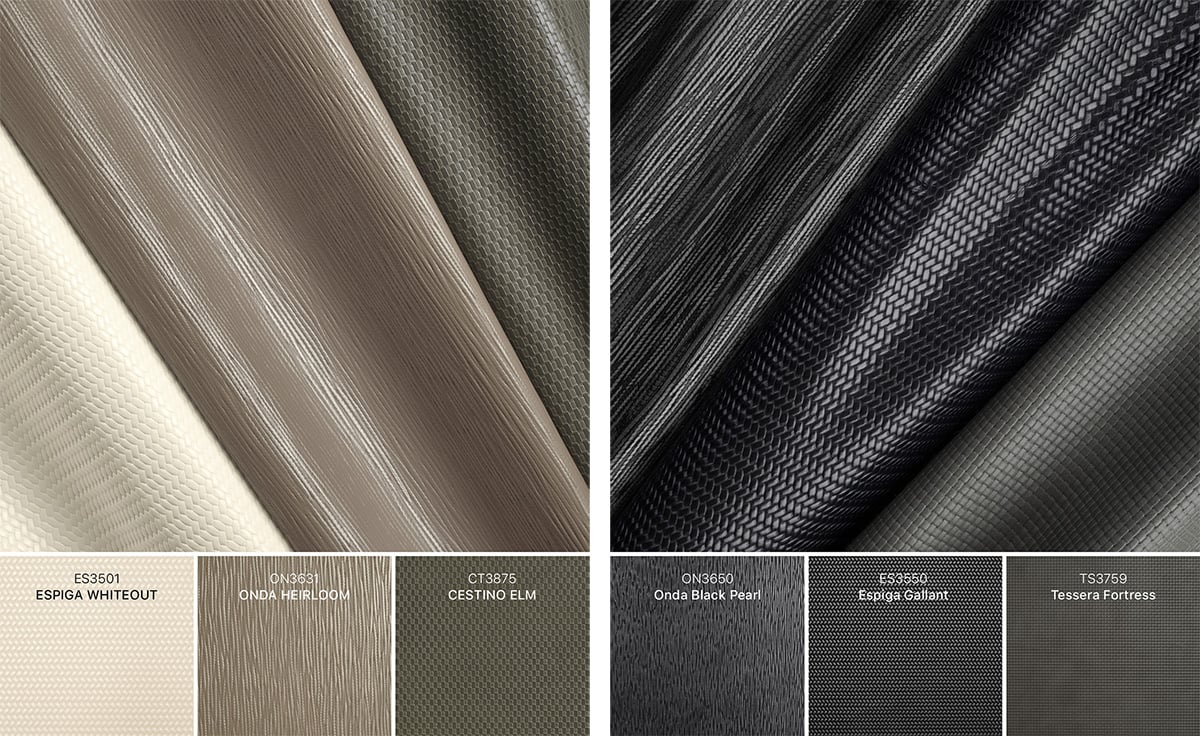 A sampling of the new collections and colors from Garrett Leather
